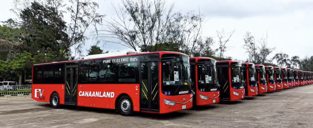 Canaanland adds 40 Electric Buses to Its Transport Fleet.